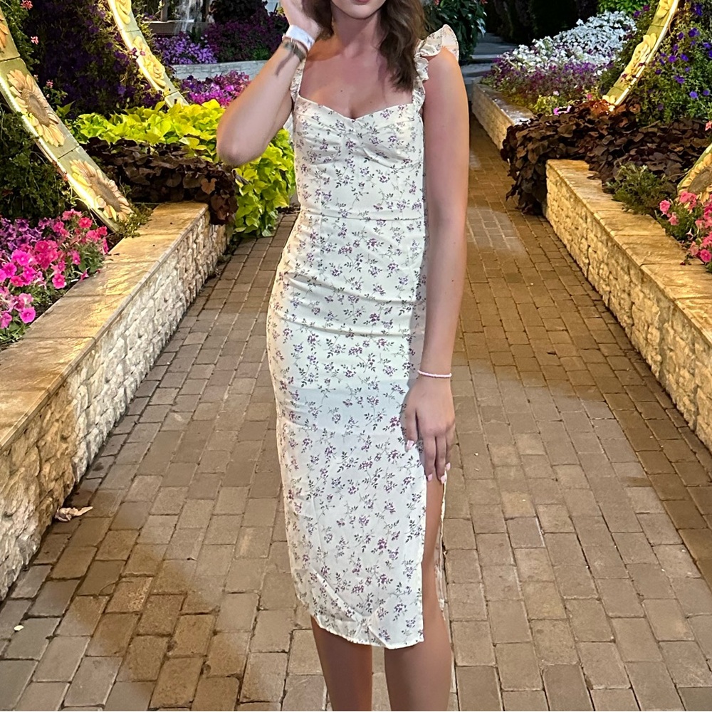 Floral cream/yellow Dress